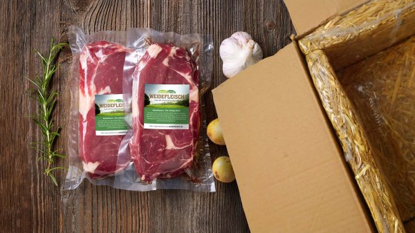 Weidefleisch Probierpaket vom Biorind aus eigener Weideschlachtung